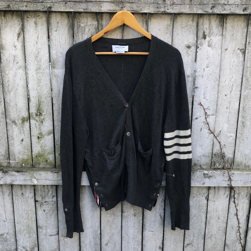 Thom browne 4 bar cardigan